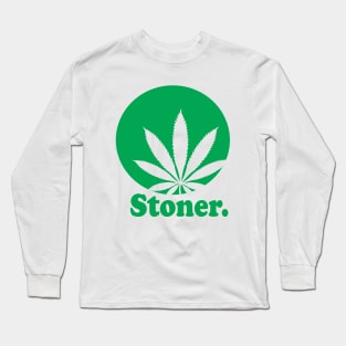 Stoner Pot Leaf Logo Long Sleeve T-Shirt